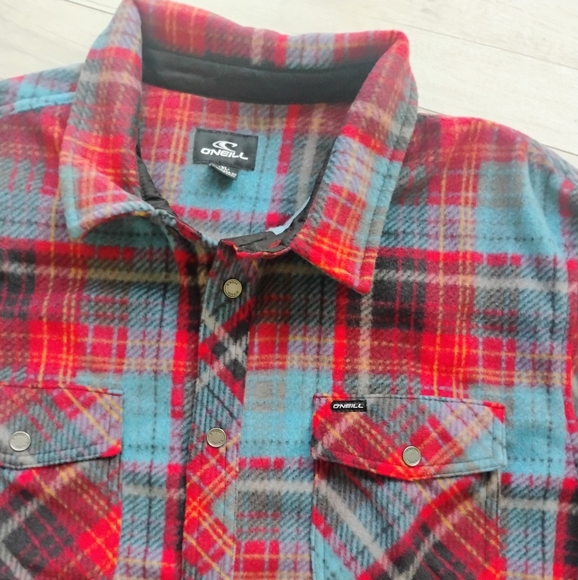 O'Neill NEW Glacier Plaid SuperFleece Shirt - Picture 3 of 12